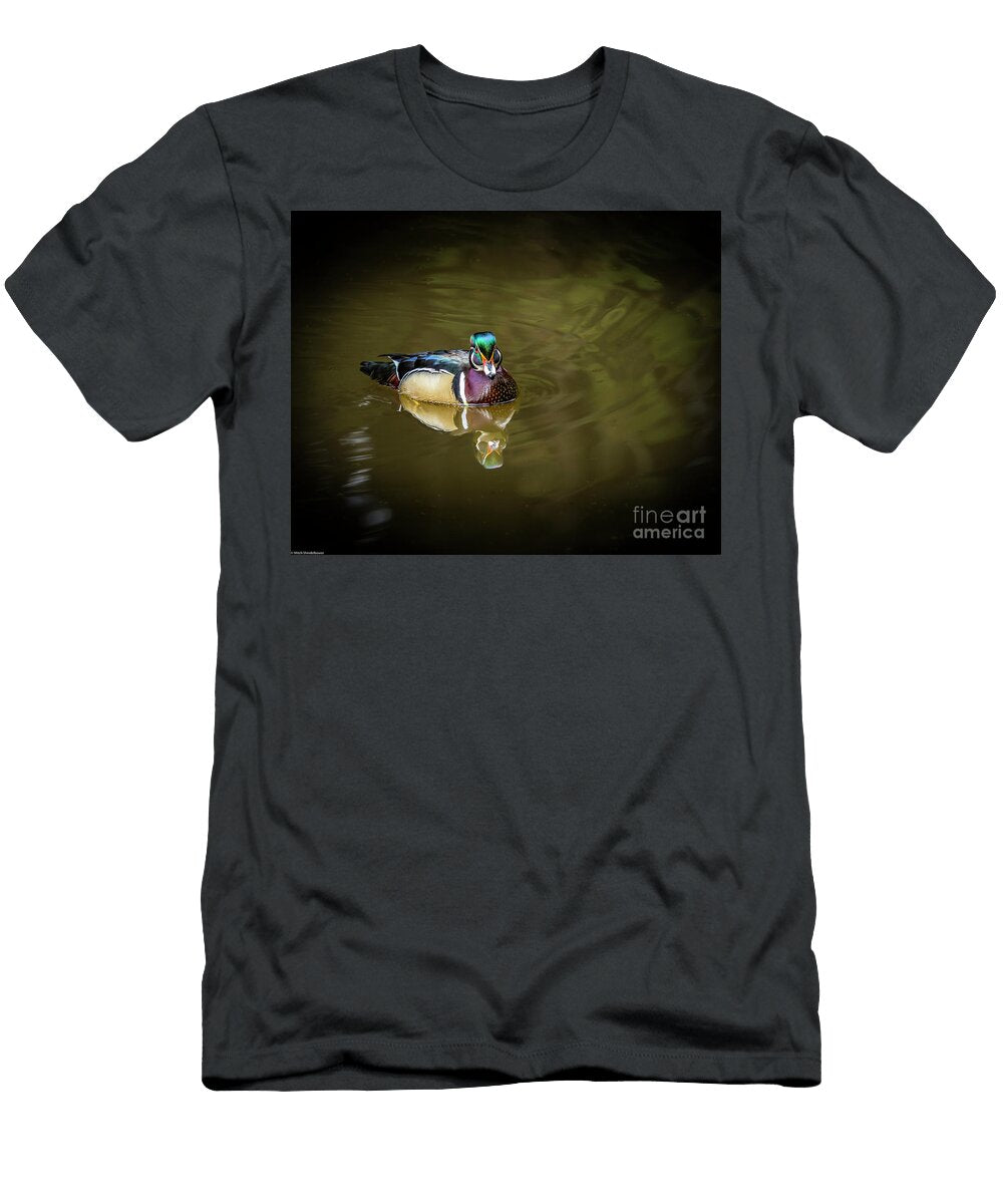2 Wood Duck Drake Portrait Mitch Shindelbower T-Shirt