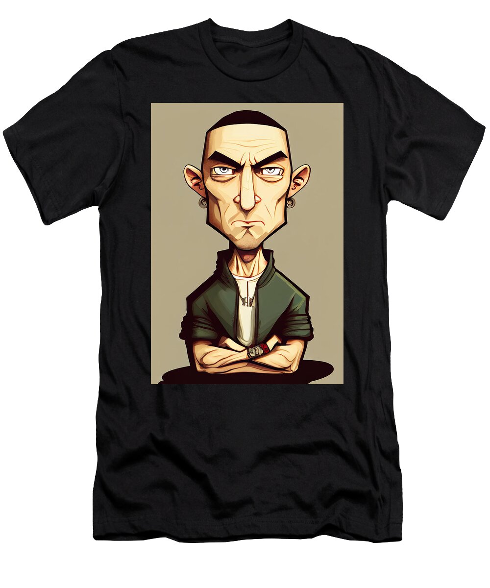 20 Eminem Caricature Stephen Smith Galleries T-Shirt