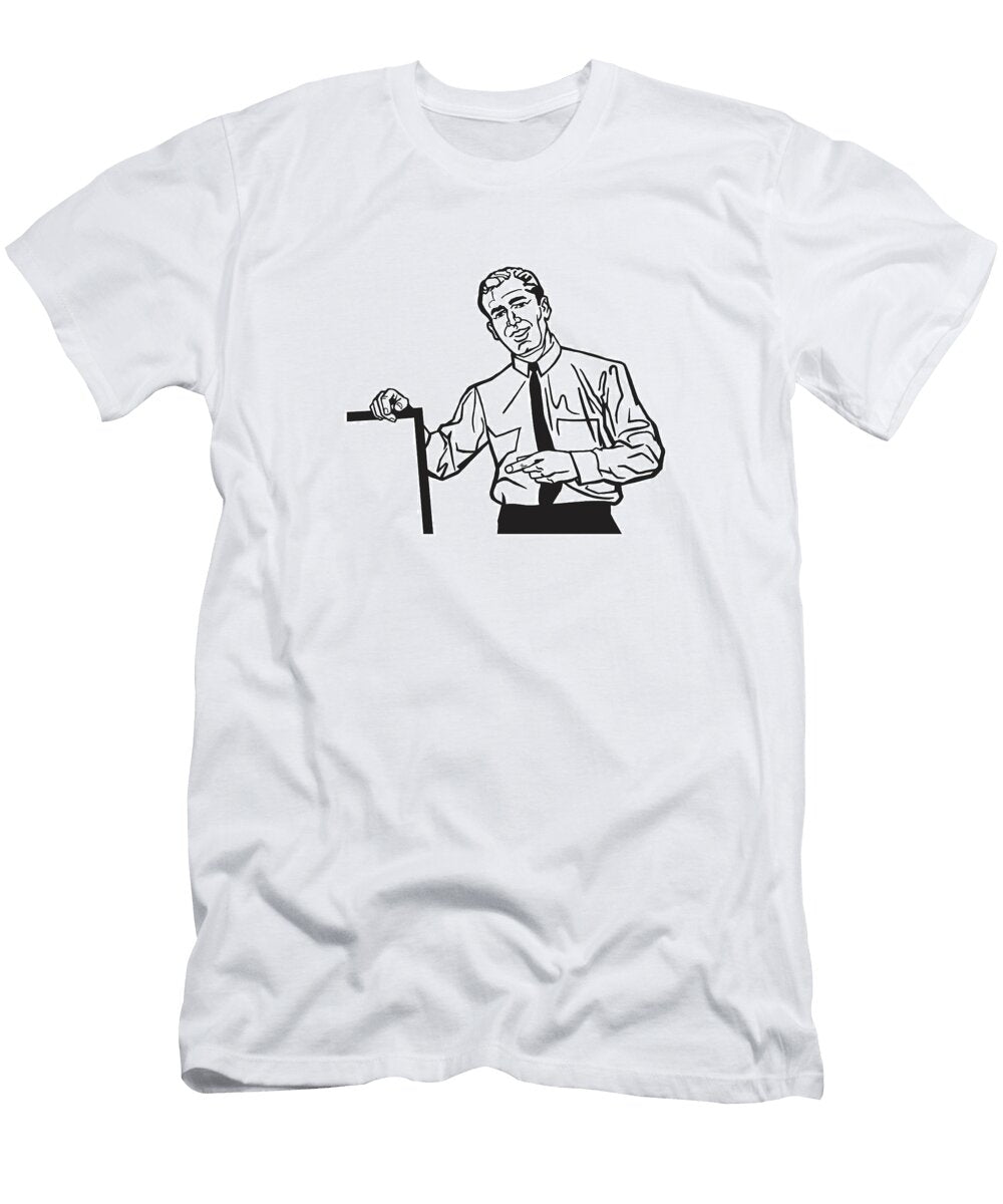 20 Man Pointing Csa Images T-Shirt