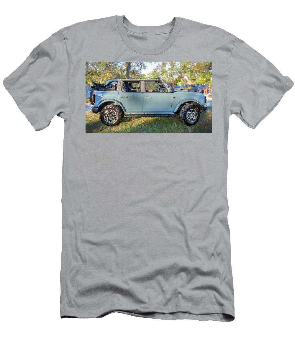 2022 Blue Ford Bronco Outer Banks X125 Rich Franco T-Shirt