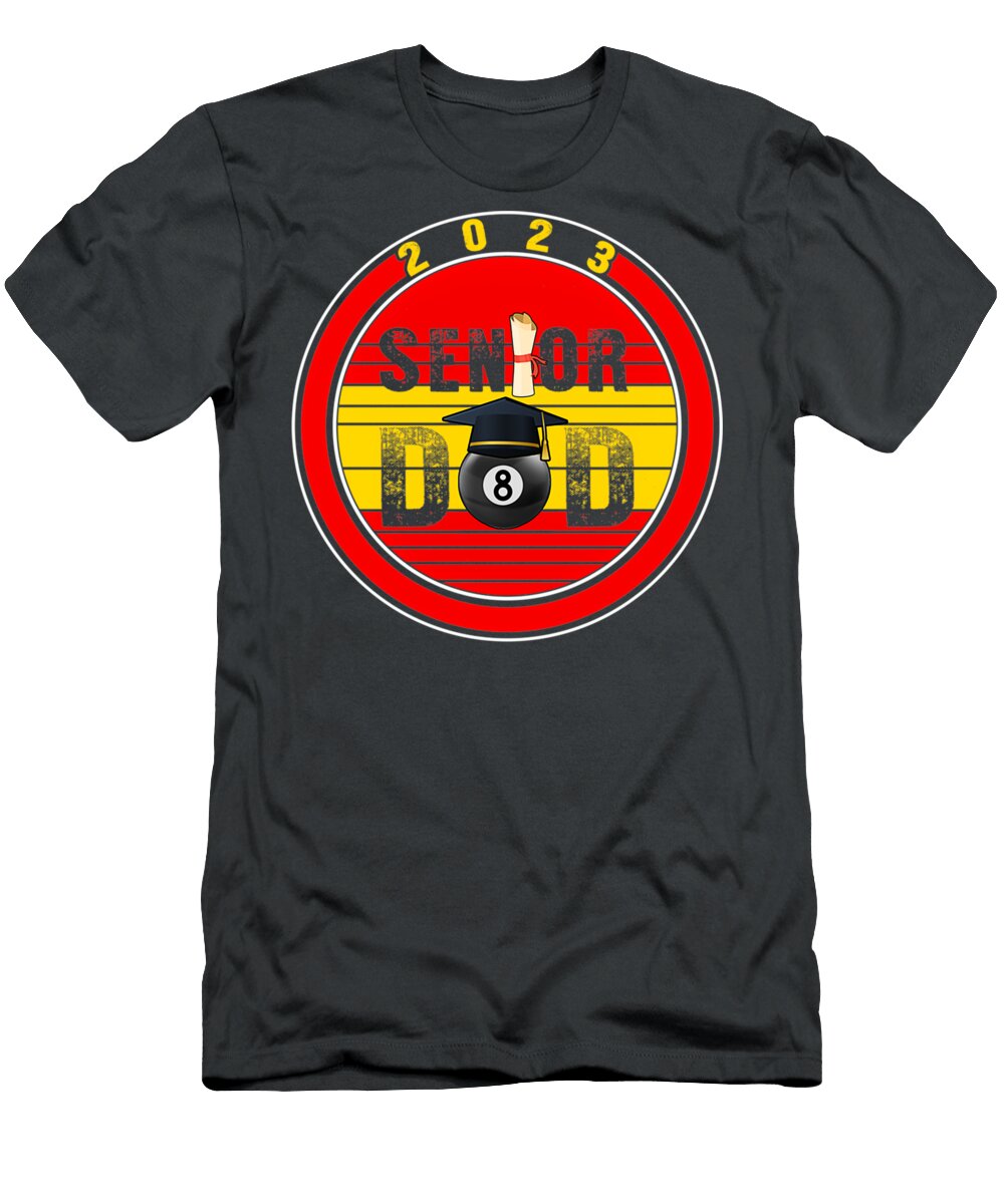 2023 Senior Billiard Dad Graduation Grad Gift Mason Stewart T-Shirt