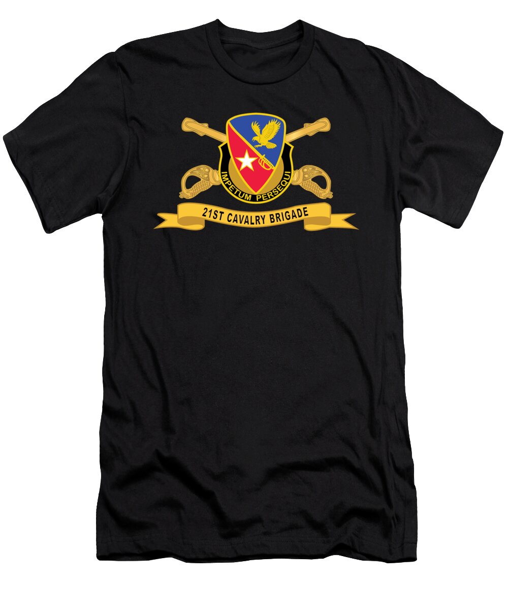 21st Cavalry Brigade Dui W Br Ribbon X 300 Tom Adkins T-Shirt