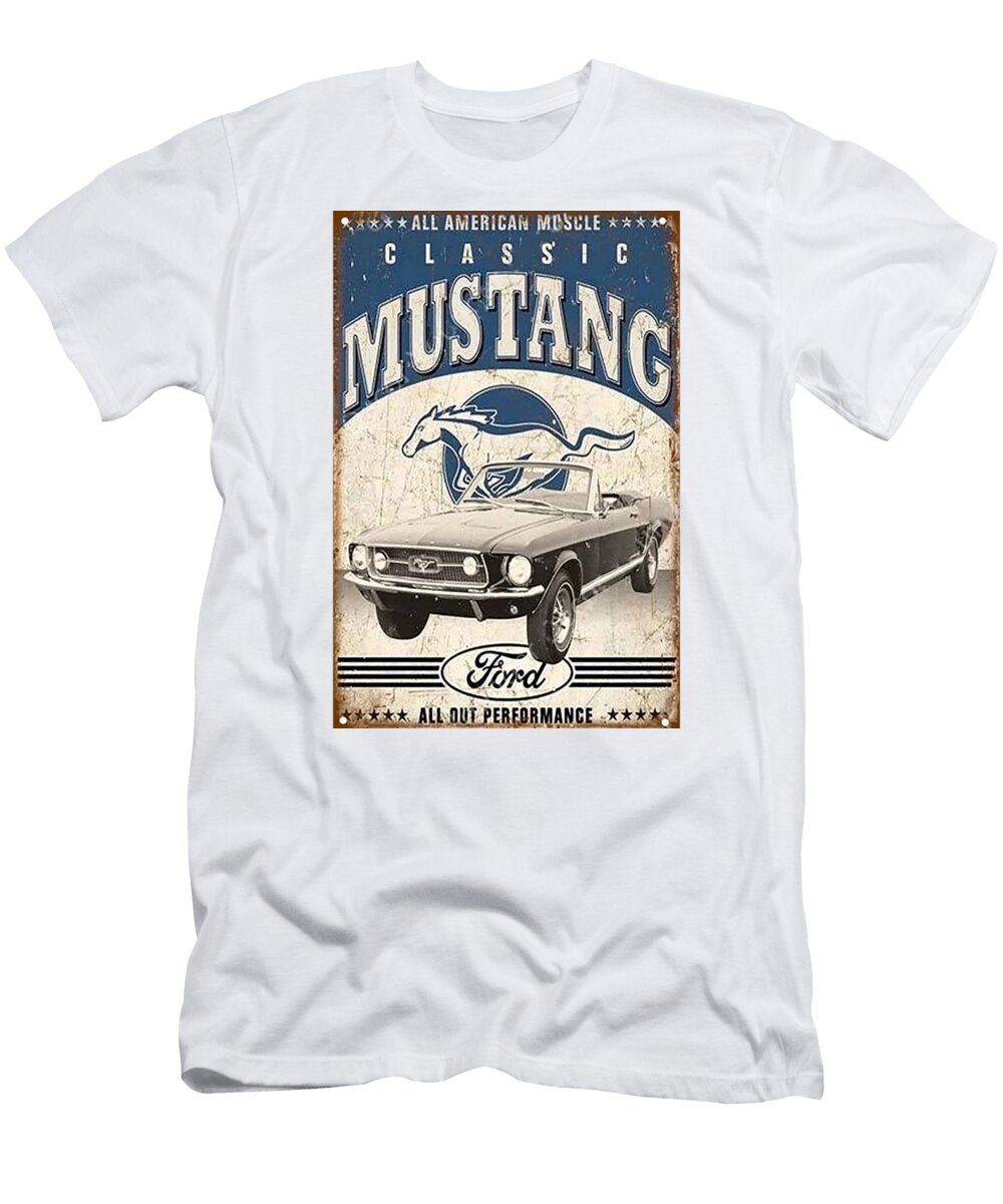 22 Vintage Sign Automobilia and Oil Advertising Jeramy Hinfelaar T-Shirt