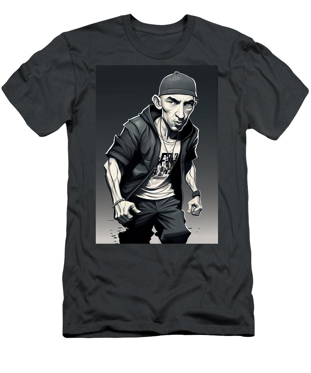 24 Eminem Caricature Stephen Smith Galleries T-Shirt