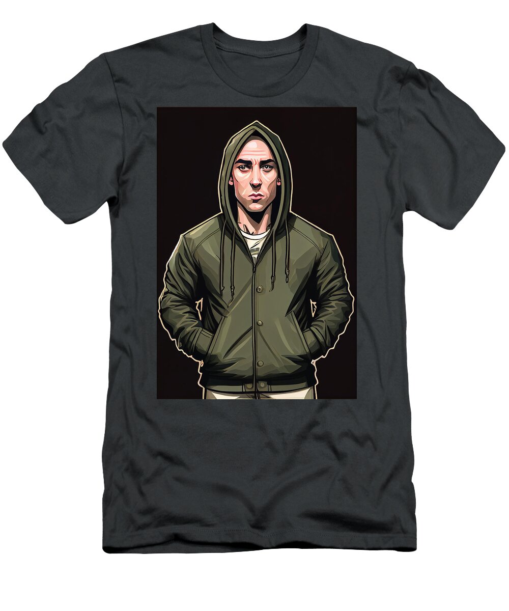25 Eminem Caricature Stephen Smith Galleries T-Shirt