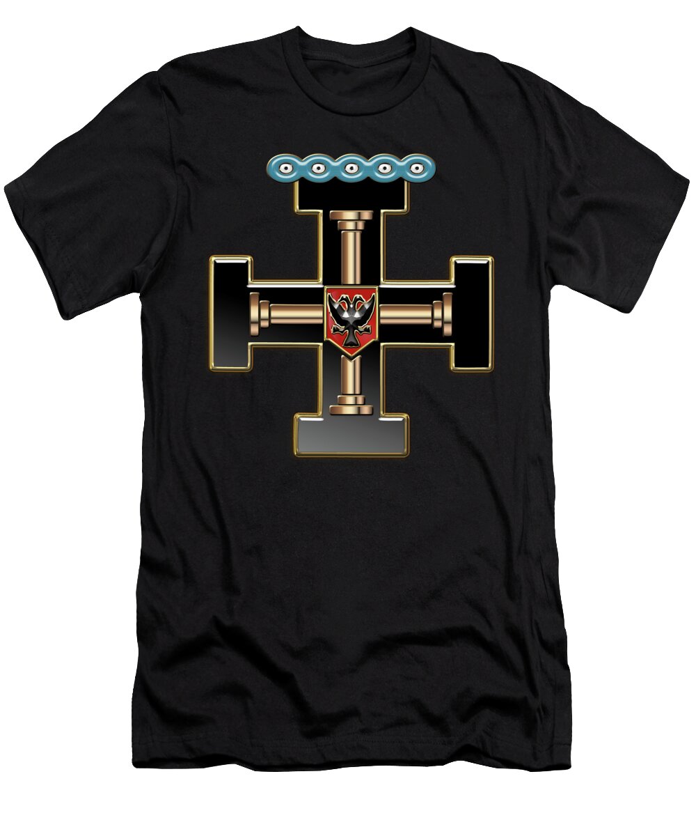 27th Degree Mason Knight of the Sun or Prince Adept Masonic Jewel Serge Averbukh T-Shirt