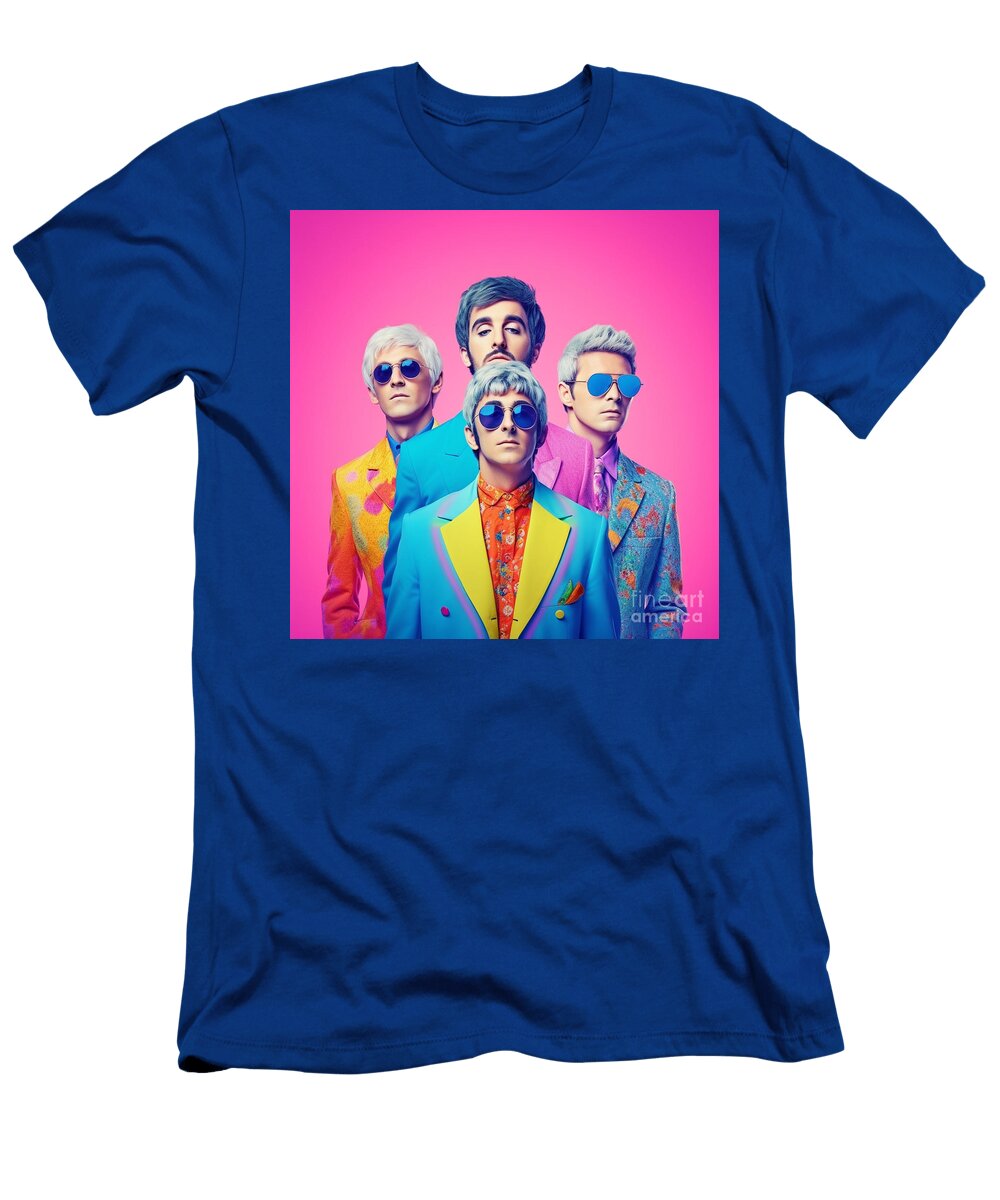 3 a Album Cover of Neat Young Beatles in a Silly By Asar Studios Celestial Images T-Shirt