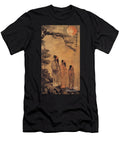 3 Ancient Chinese People Looking Up At the Sky By Asar Studios Celestial Images T-Shirt