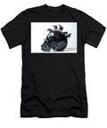 3 Black Skull Mohawk Ezume Images T-Shirt