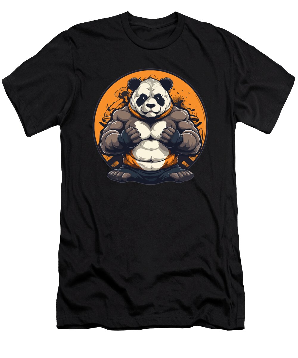 3 Bodybuilding Panda Amir Faysal T-Shirt