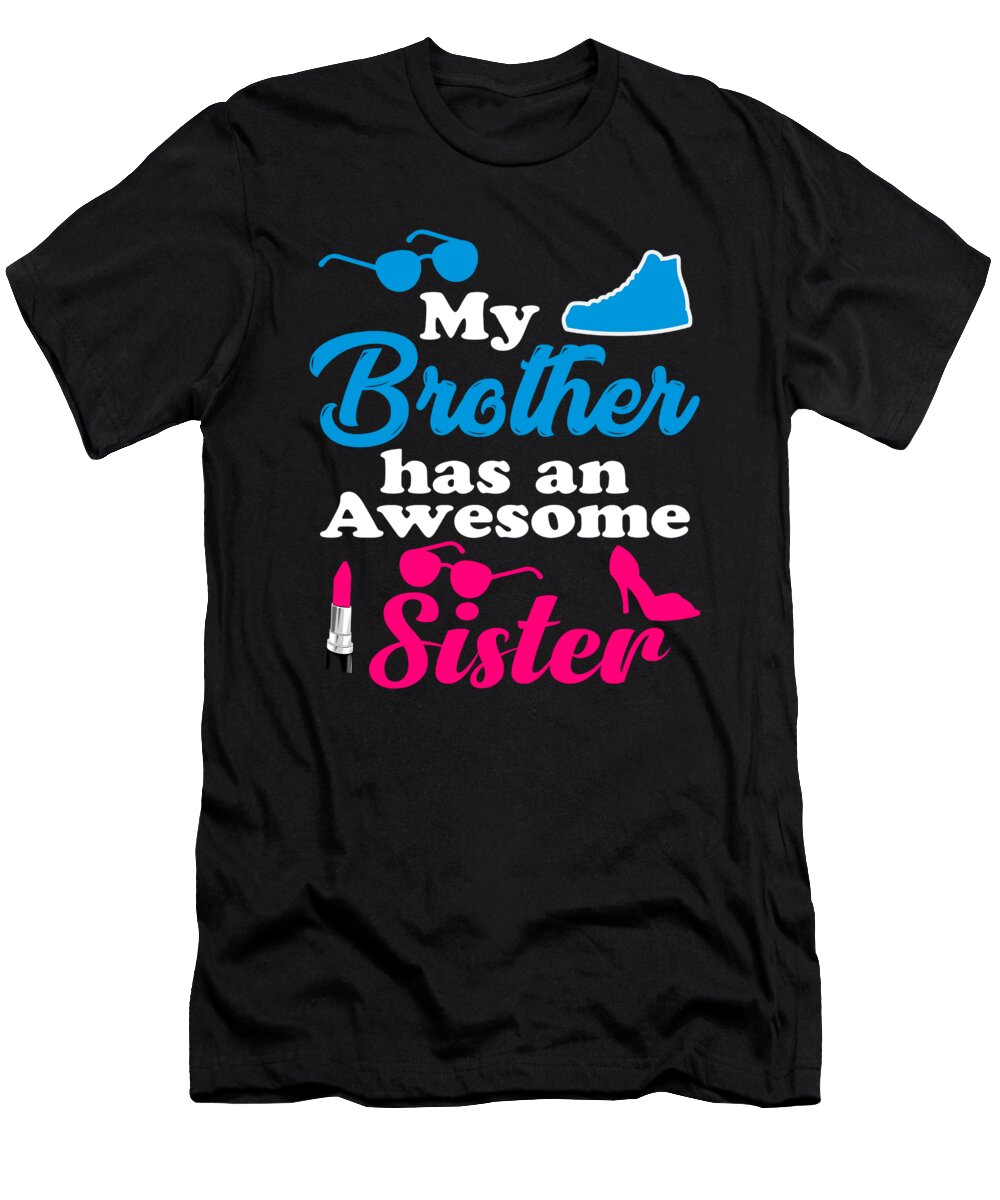 3 Brother Sister Siblings Birthday Christmas Gift Muc Designs T-Shirt