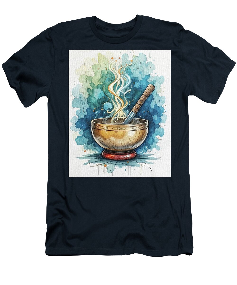 3 Buddhist Singing Bowl Esoterica Art Agency T-Shirt