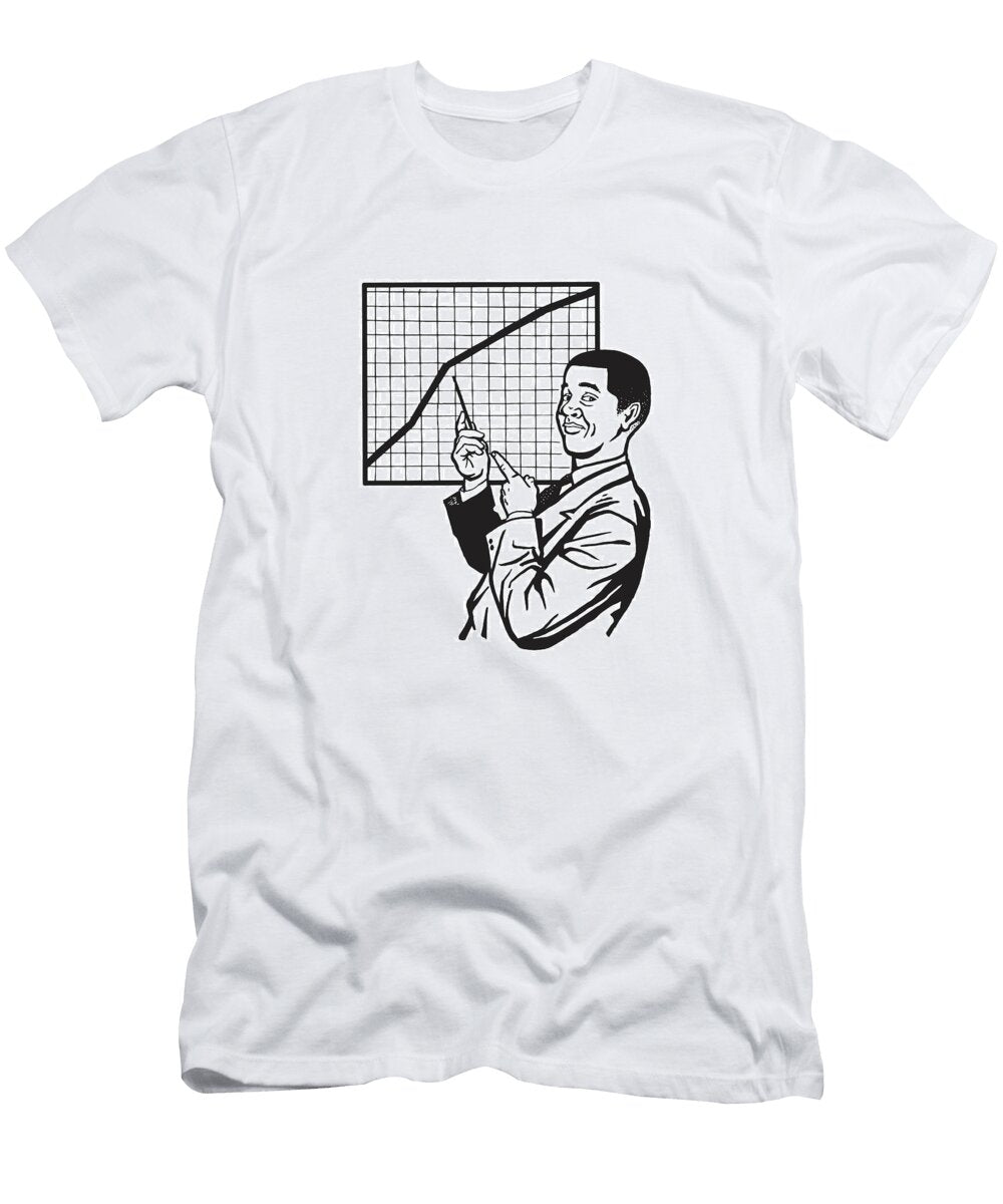 3 Businessman Pointing to a Graph Csa Images T-Shirt