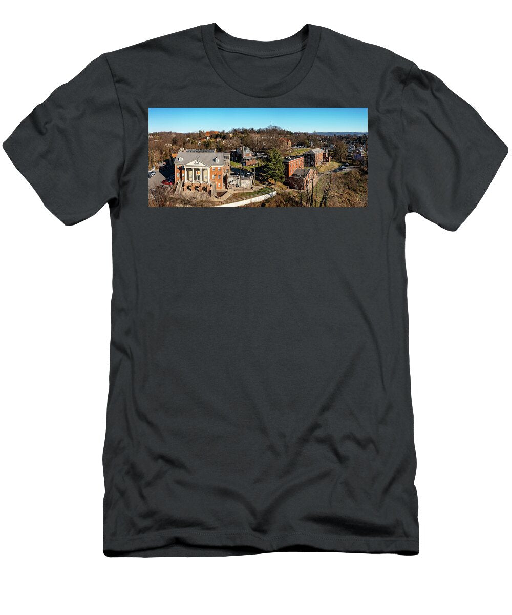 3 Delta Chi Greek Life Building At Wvu in Morgantown Wv Steven Heap T-Shirt