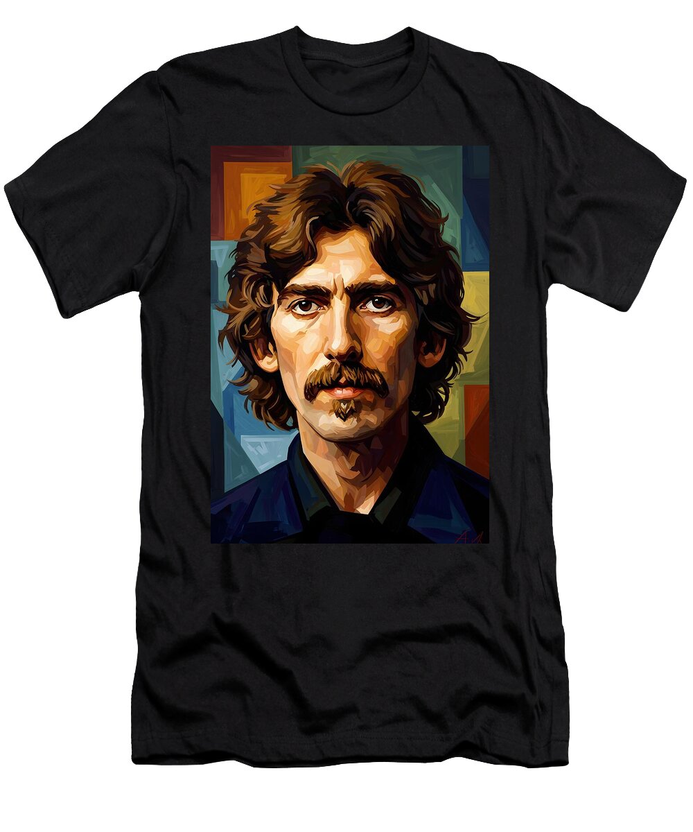 3 George Harrison Galeria Trompiz T-Shirt