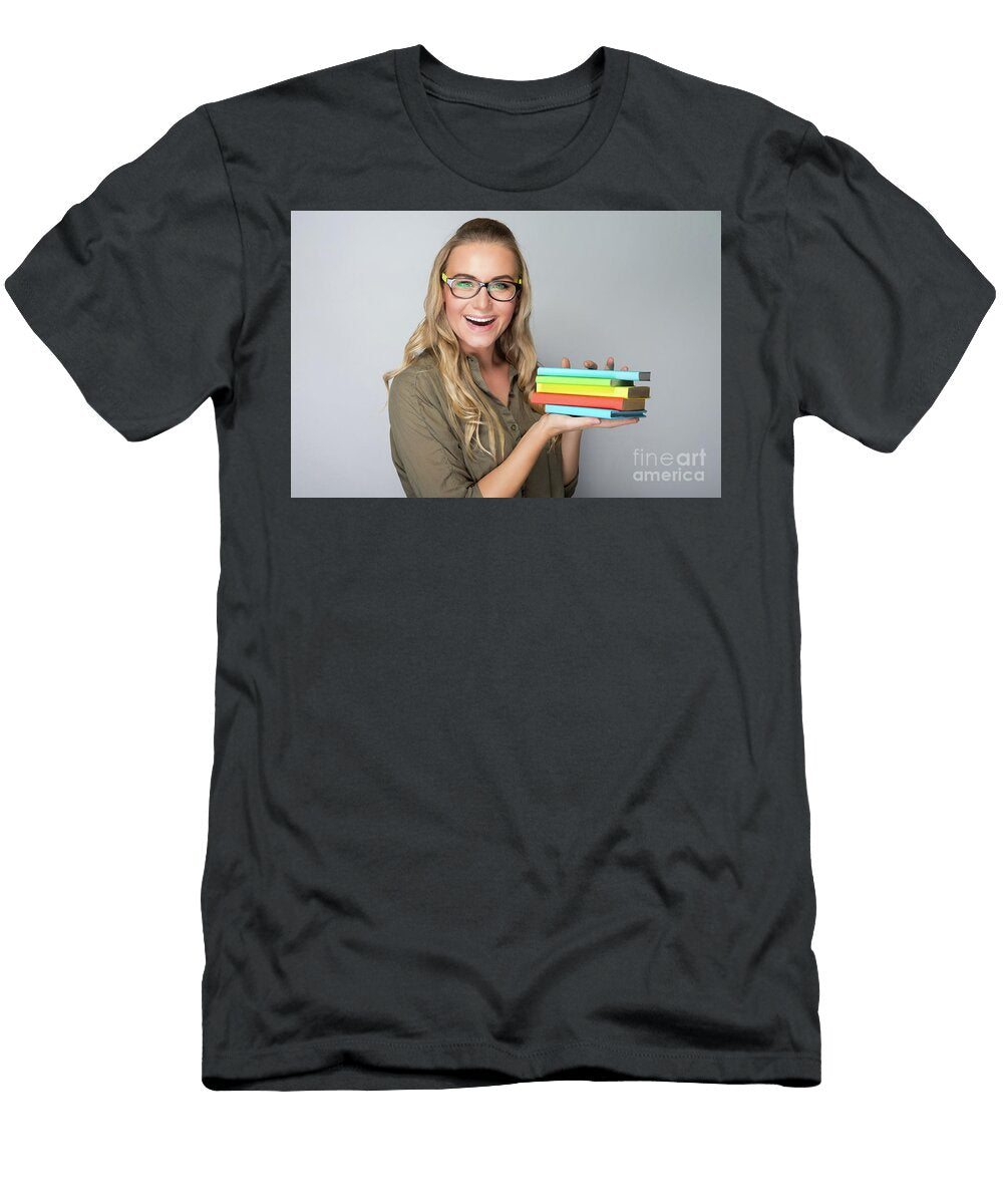 3 Happy Student Girl Portrait Anna Omelchenko T-Shirt