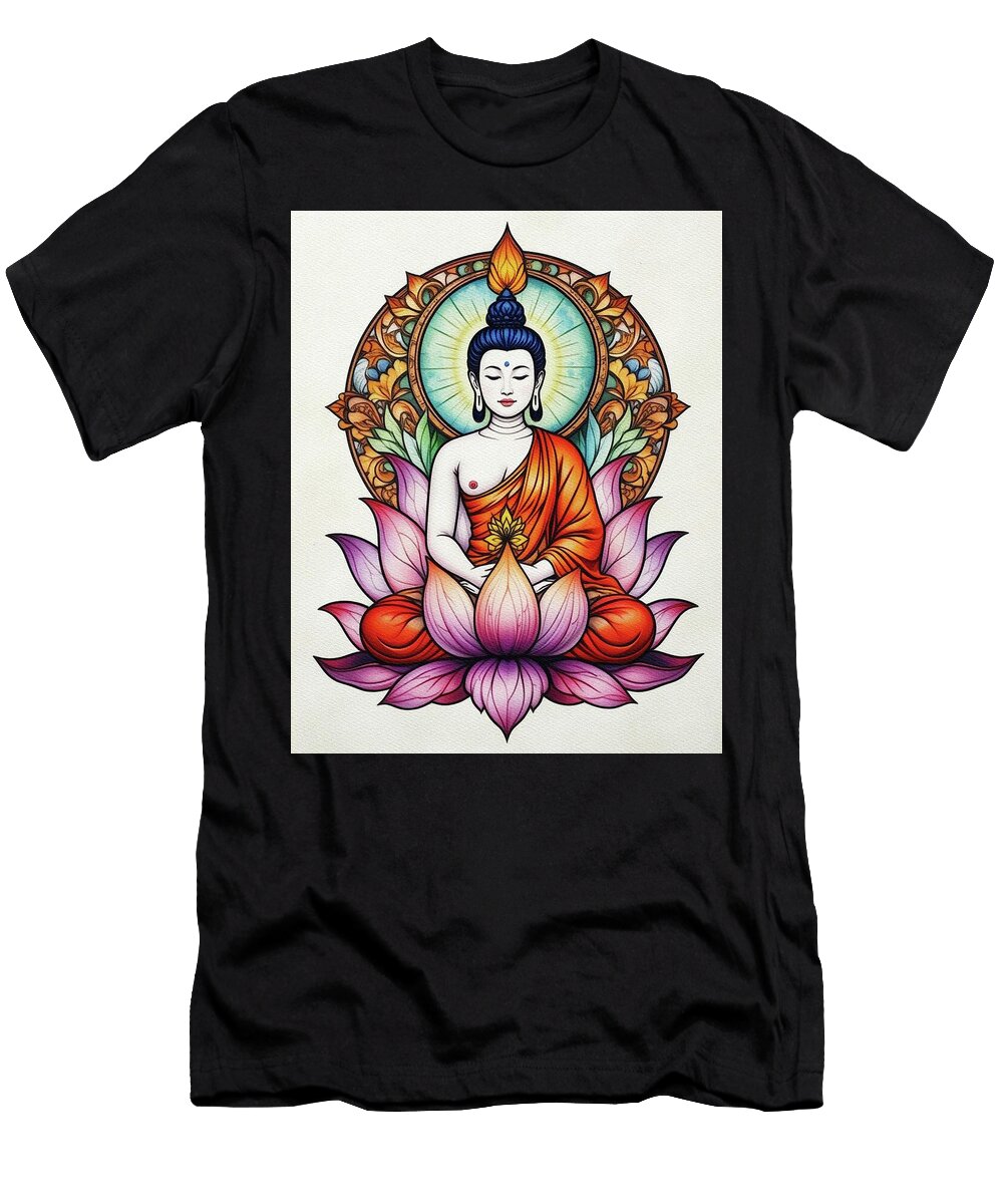 3 Lotus Buddha Esoterica Art Agency T-Shirt