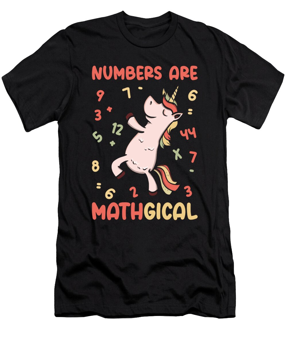 3 Math Number Lovers Mathematics Unicorn Teacher Professor Toms Store T-Shirt