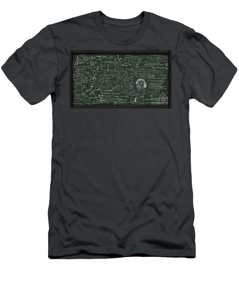 3 Maths Formula on Chalkboard Setsiri Silapasuwanchai T-Shirt