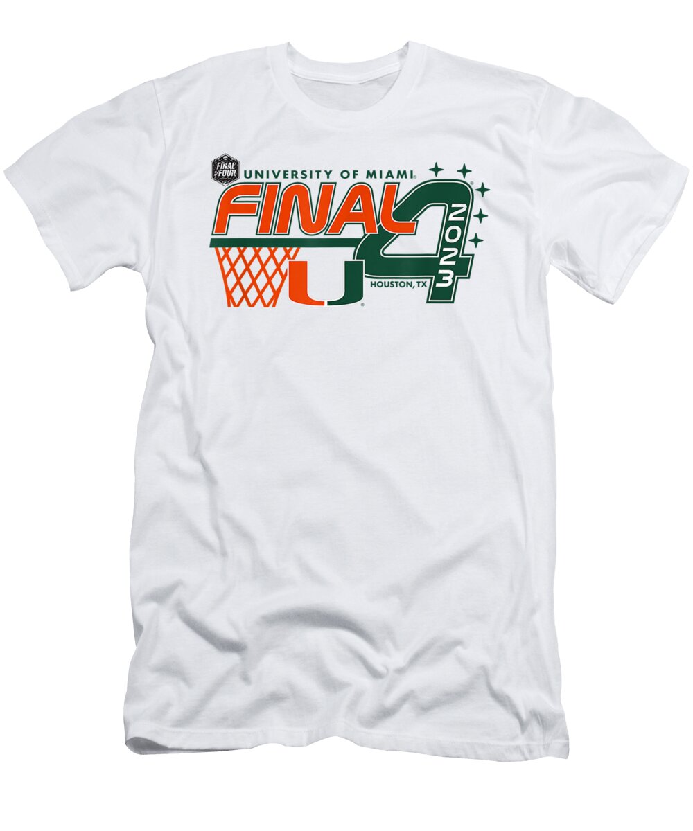 3 Miami Hurricanes Final Four 2023 Basketball Basketball Fans T-Shirt