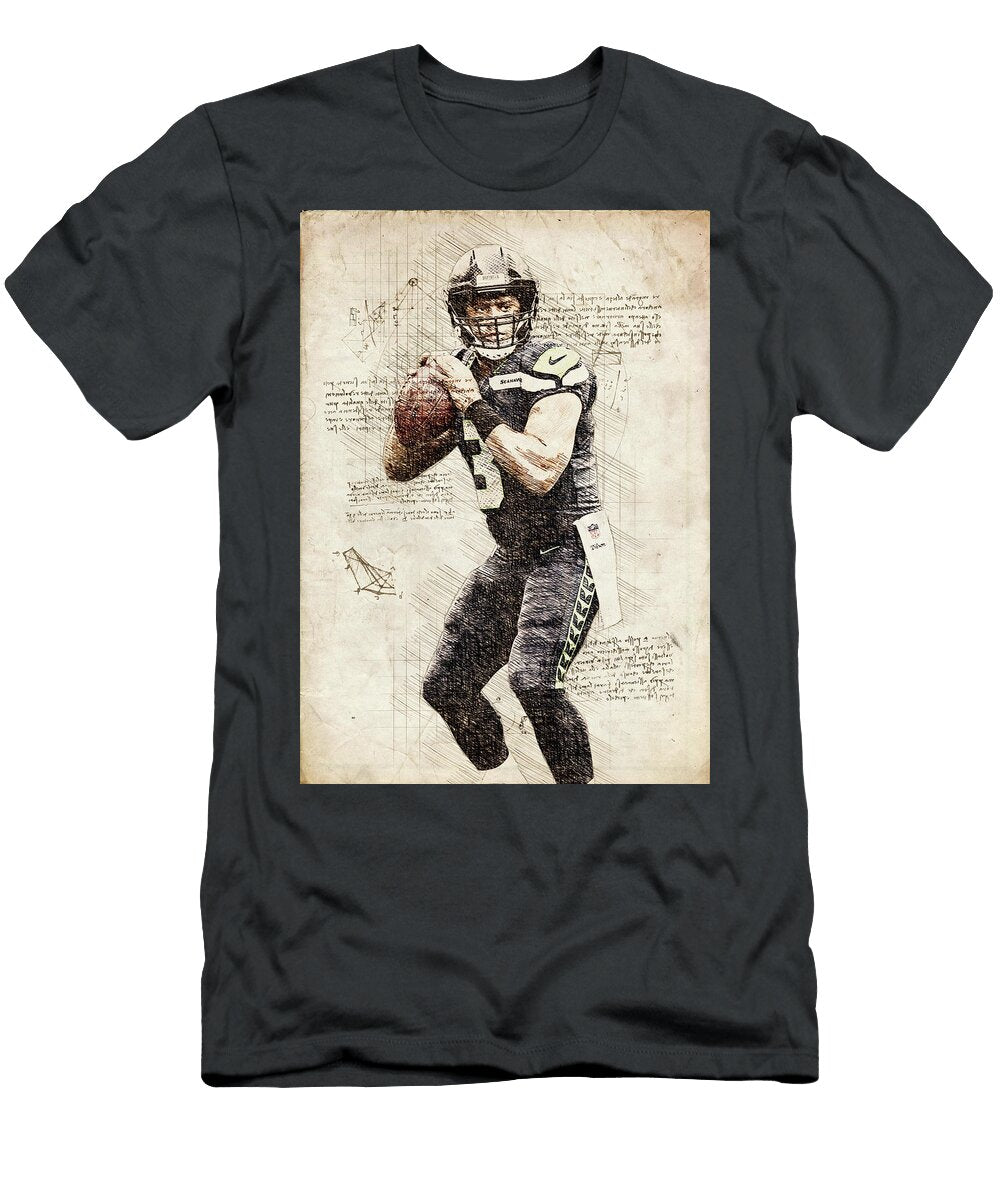 3 Russell Wilson Russellwilson Russell Wilson Seattle Seahawks Player American Football Wrenn Huber T-Shirt