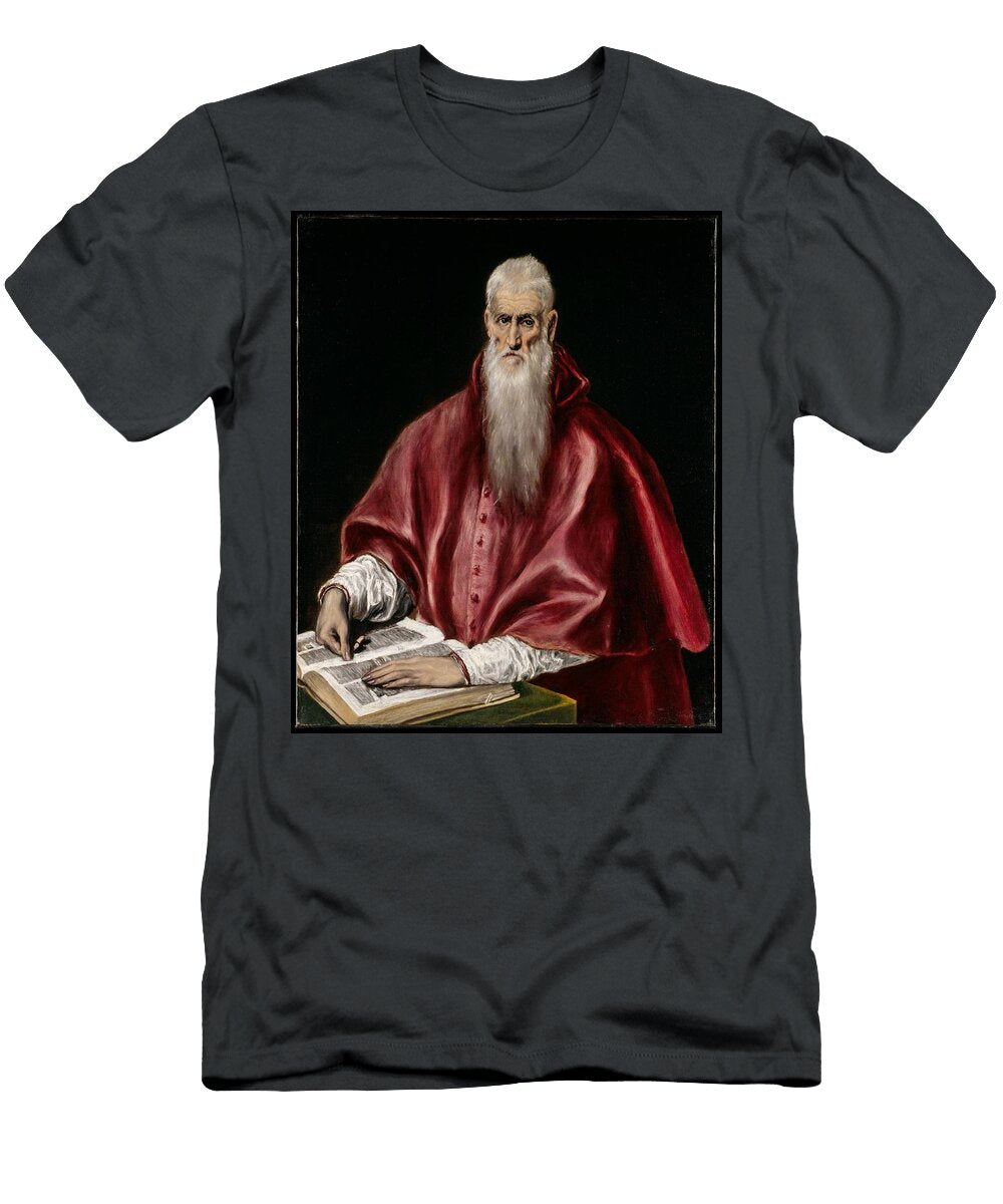 3 Saint Jerome As Scholar El Greco T-Shirt