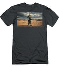 3 Special Forces Wolf with Gun Standing in Gobi Desert Talha Khan T-Shirt