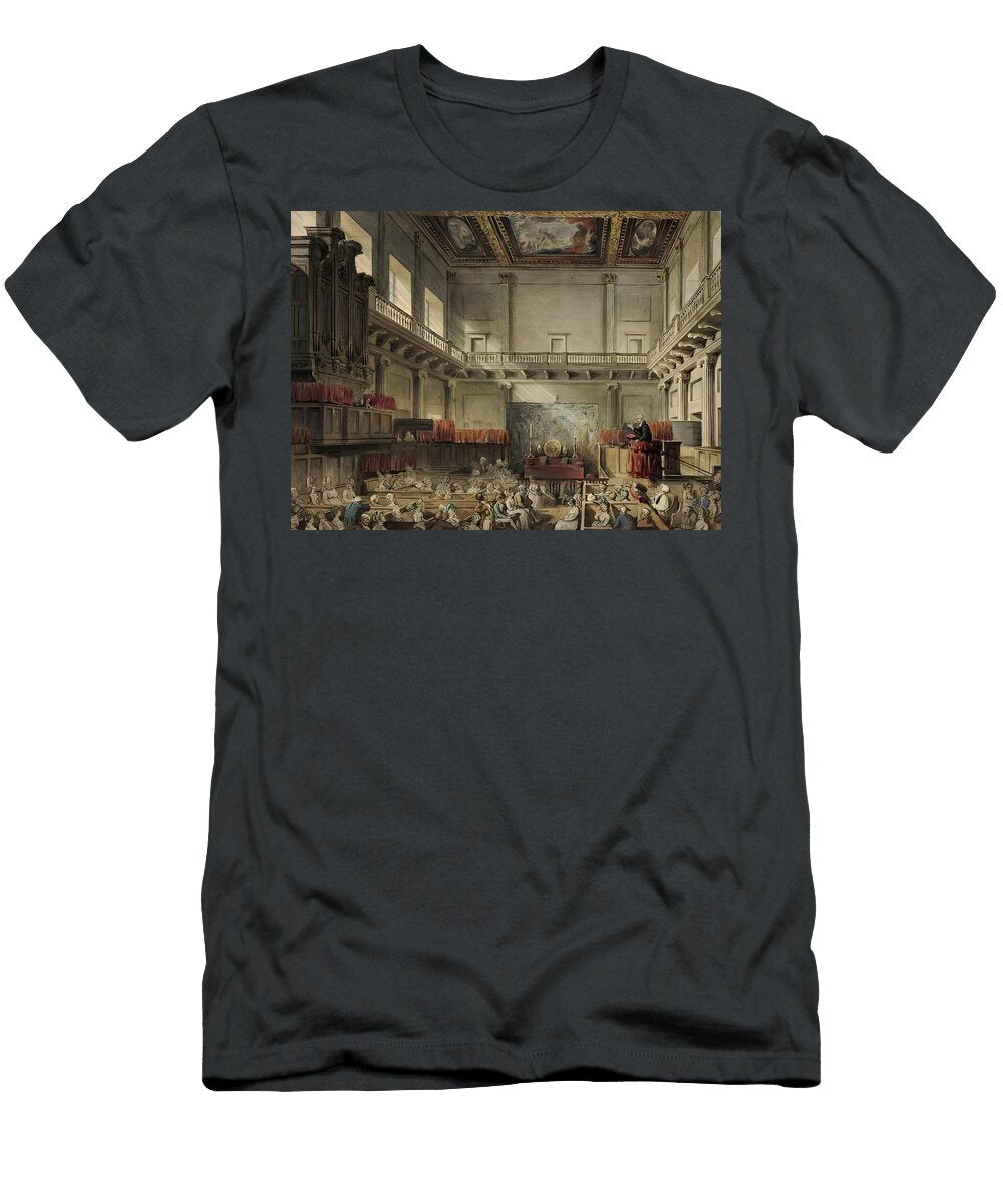 3 Study for Royal Chapel Whitehall in Micocosm of London Augustus Charles Pugin T-Shirt