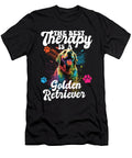 3 the Best Therapy Is a Golden Retriever Dog Mom Dad Goldie Maximus Designs T-Shirt