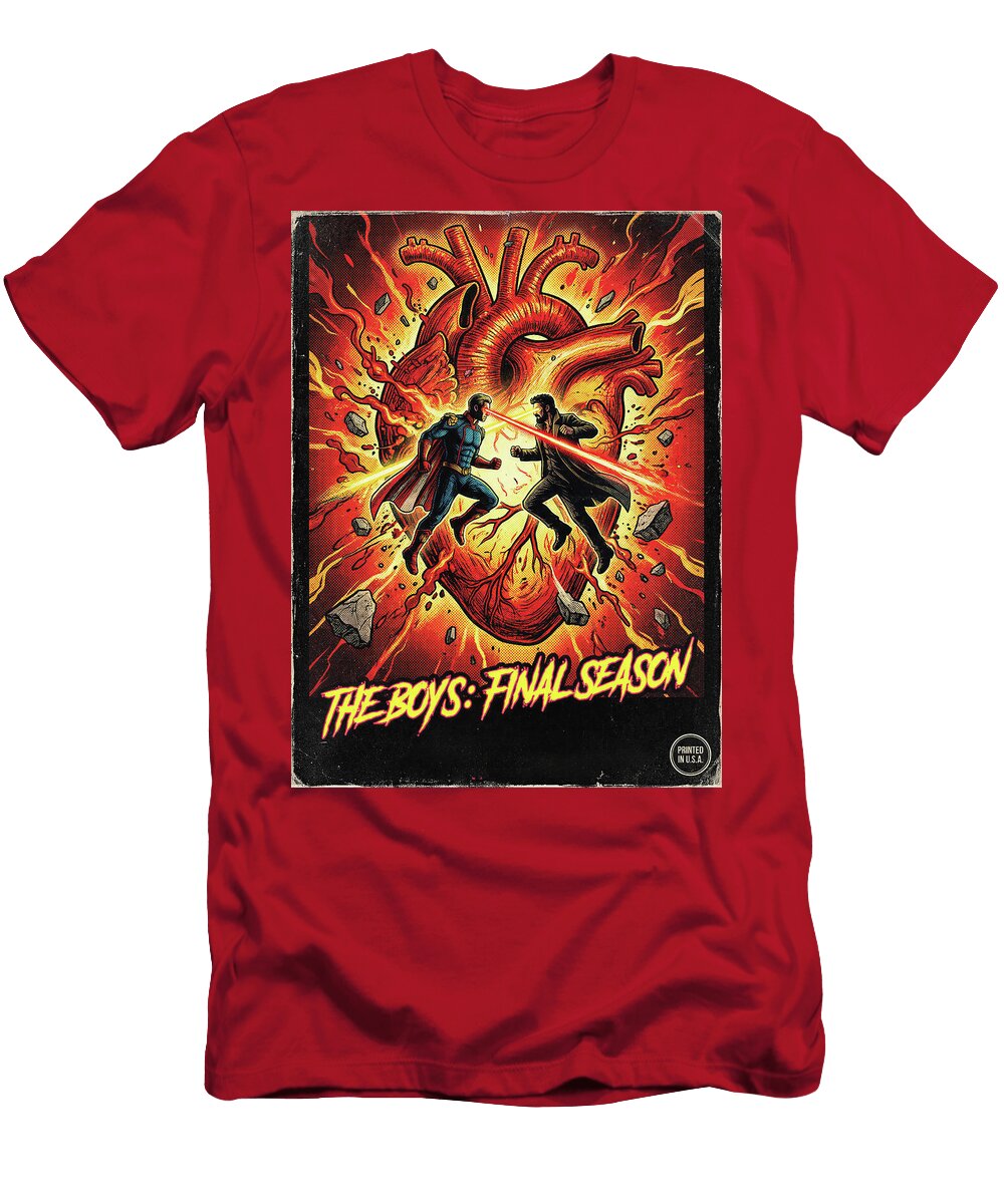 3 the Boys Final Season Minimal Vintage Style Movie Poster High Quality 2026 Sampadart Gallery T-Shirt