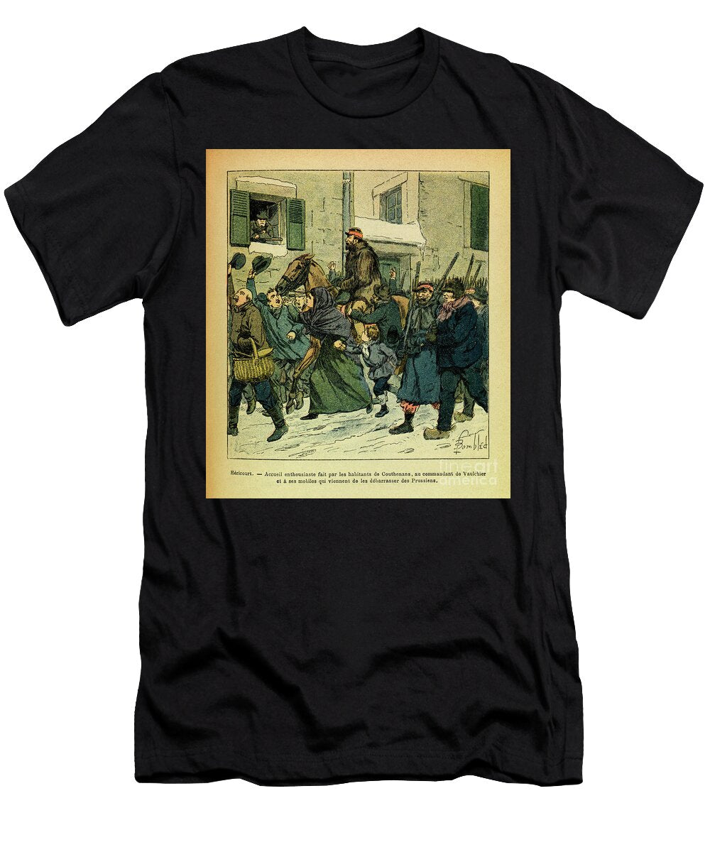 3 the Eastern Armee of Eugene Sergeant Known As Grenest January 1871 Engraving Louis Charles Bombled T-Shirt