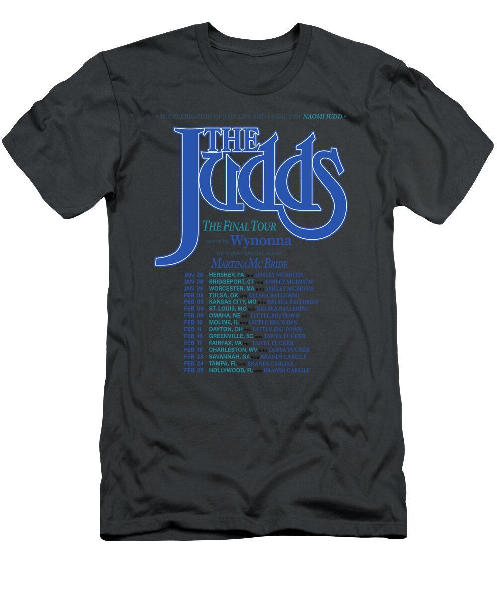 3 the Judds the Final Tour 2023 Merch the Final Tour with Very Special Guest the Judds Tour Date Niki Scharf T-Shirt