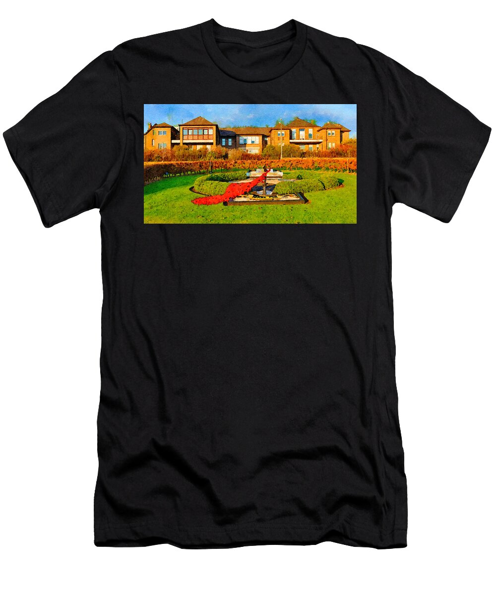 3 the Royal Marine Rememberance Day Garden in Arbroath Jules Walters T-Shirt