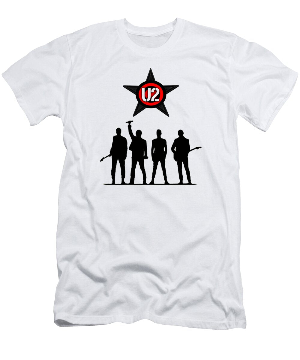 3 U2 Irish Rock Band Kenneth Cescoti T-Shirt