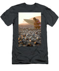 3 Young Woman Walking on Beach Justin Bailie T-Shirt