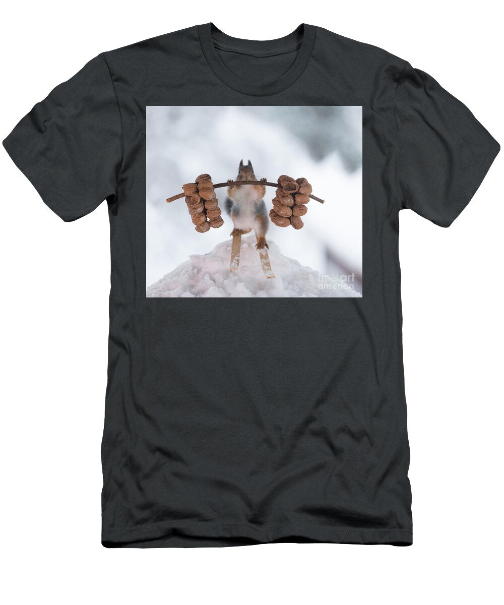 30 Squirrel Red Squirrel Sciurus Vulgaris Eurasian Red Squirrel Geert Weggen T-Shirt