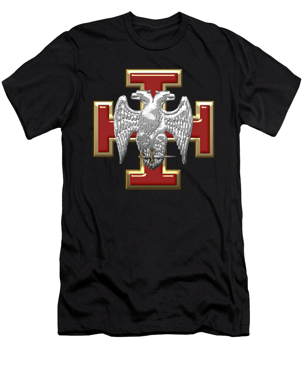 30th Degree Mason Knight Kadosh Masonic Jewel Serge Averbukh T-Shirt