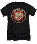 33rd Degree Inspector General Jewel on Black Leather Serge Averbukh T-Shirt