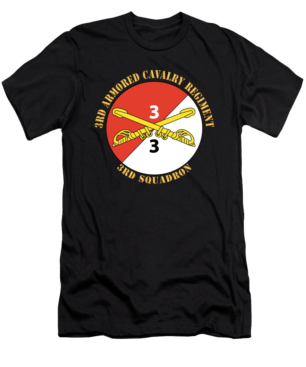 3rd Squadron 3rd Armored Cavalry Regiment with Text X 300 Tom Adkins T-Shirt