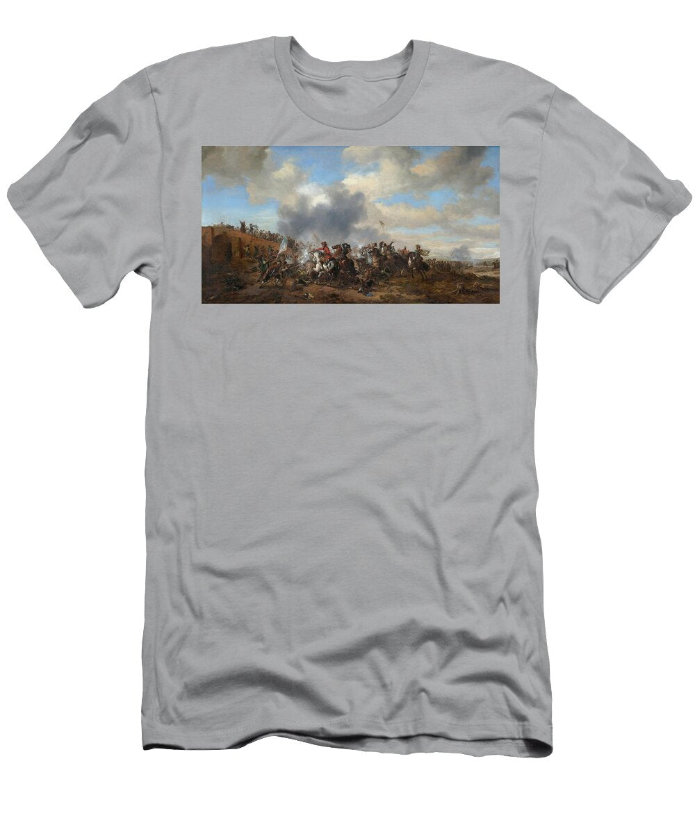 4 Battle Scene Philips Wouwerman T-Shirt