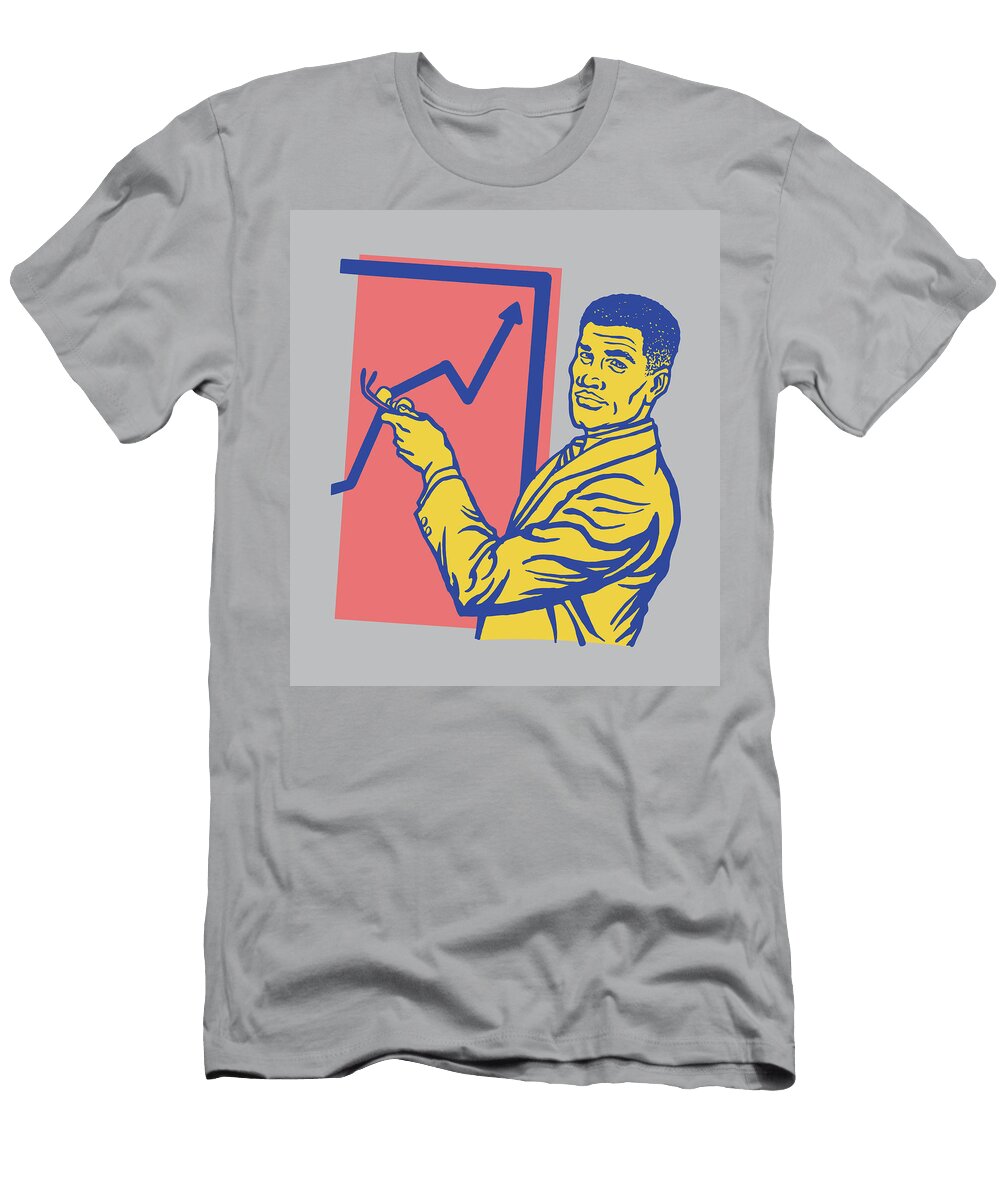 4 Businessman Pointing to a Graph Csa Images T-Shirt