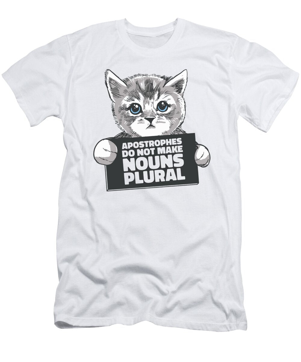 4 Cat Grammar Apostrophe English Grammar Police Toms Store T-Shirt