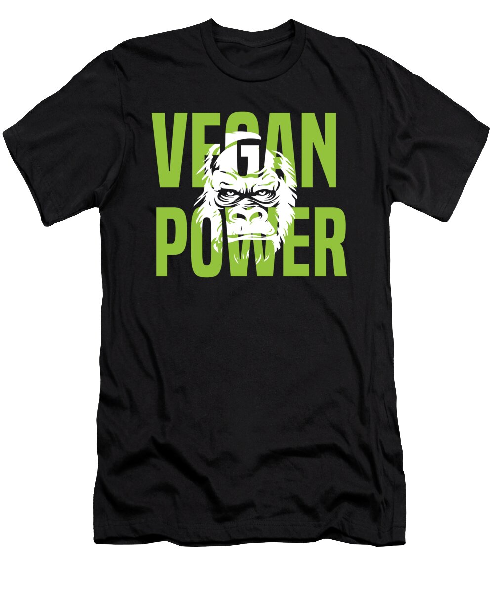 4 Fitness Bodybuilder Bodybuilding Vegan Power Gift Idea Haselshirt T-Shirt