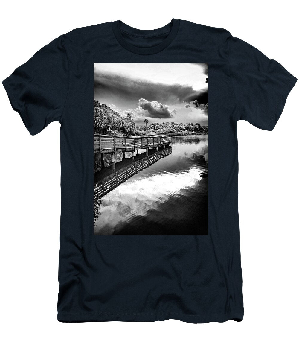 4 Florida Boynton Beach Green Cay Nature Center Wetlands Wooden Footpath Laura Diez T-Shirt
