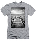 4 Florida South Florida Lantana Wooden Staircase Leading to Beach Laura Diez T-Shirt