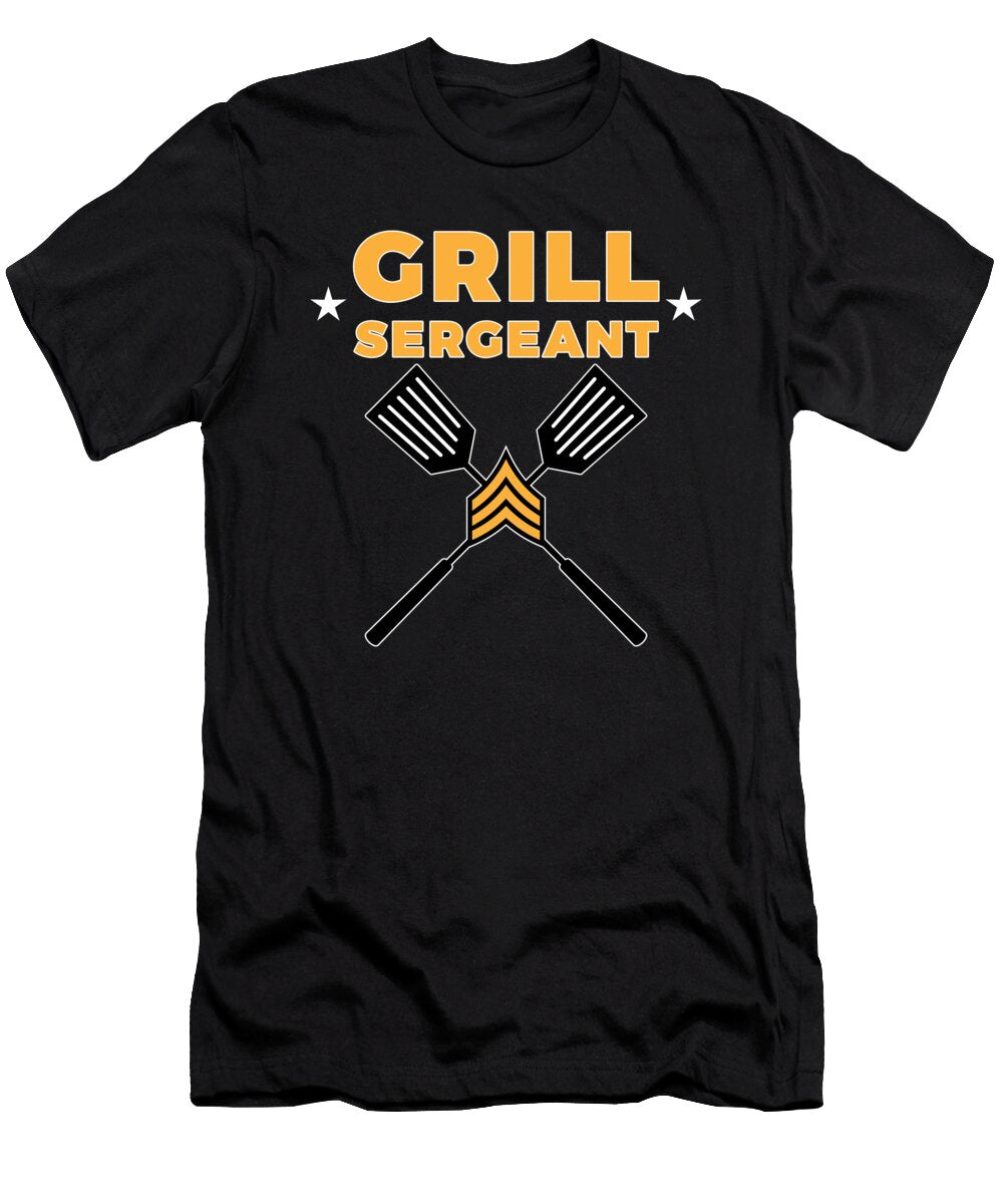 4 Grill Sergeant Barbecue Bbq Grilling Meat Mister T-Shirt