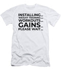 4 Installing Weight Training Gym Lover Workout Gains Toms Store T-Shirt