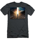 4 Lonely Figure in Cloudy Tunnel Concept of Entrance to the After Turgay Koca T-Shirt