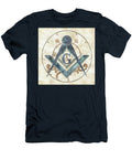 4 Masonic Symbol with Compass and Square Pierre Blanchard T-Shirt