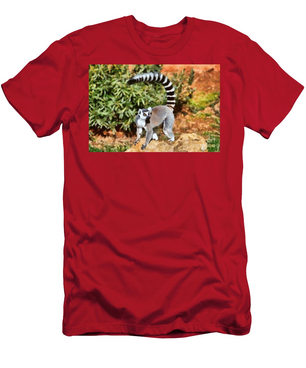 4 Ring Tailed Lemur George Atsametakis T-Shirt
